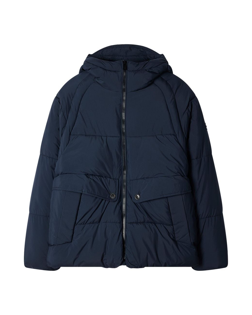 Paul Smith Blue Down Raglan Medium Puffer Jacket for men