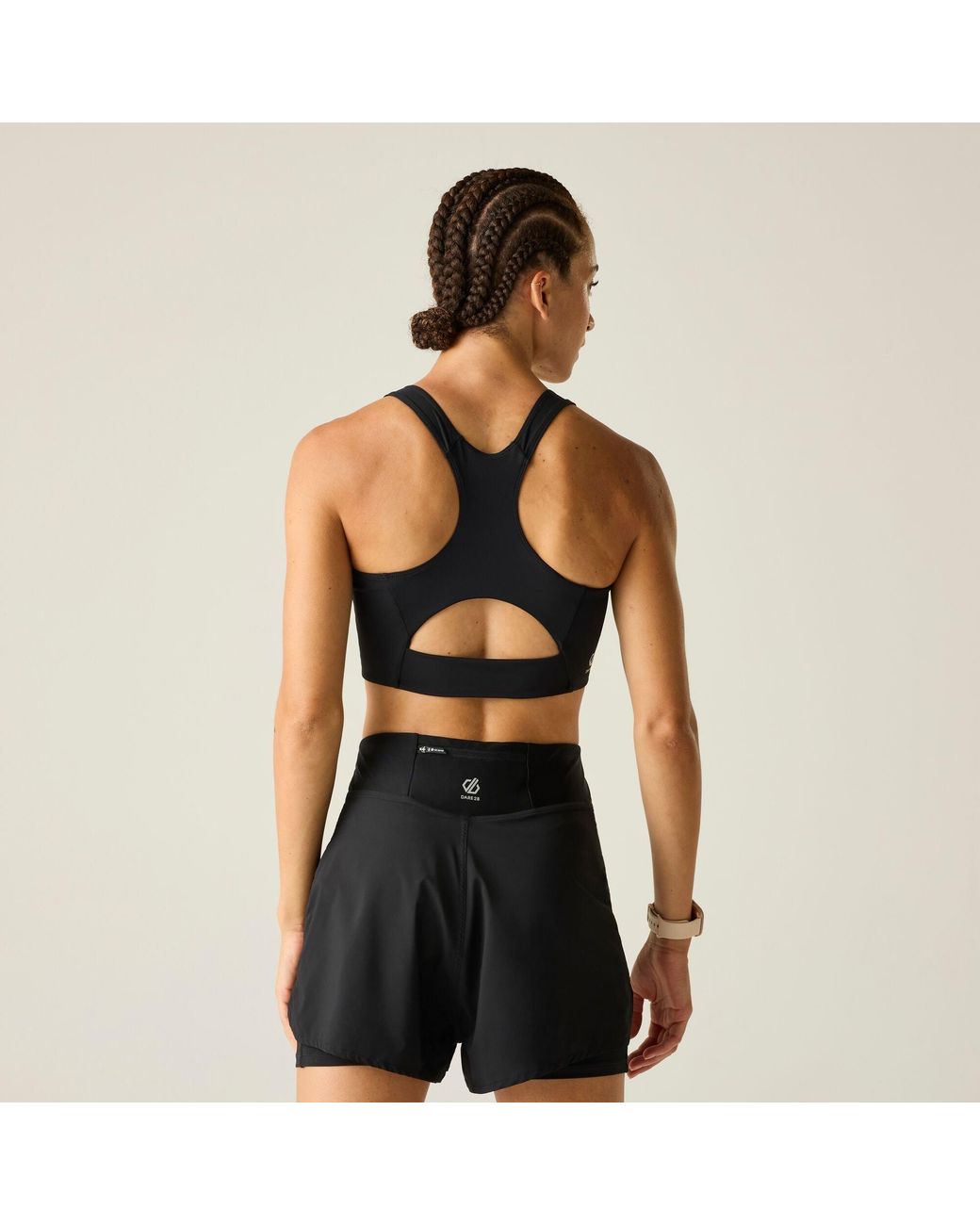 Dare 2b Black Influential Quick-Drying Sports Bra
