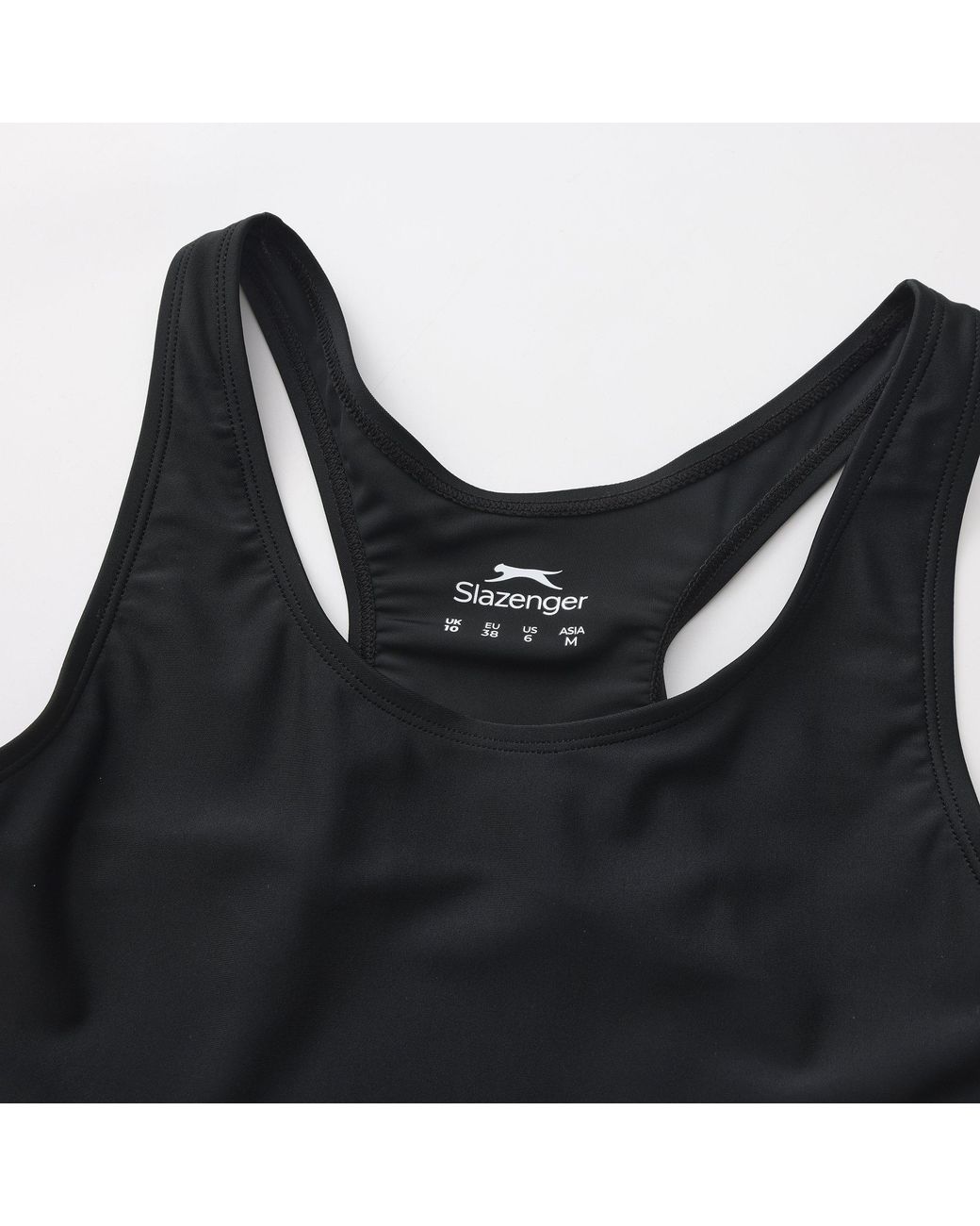 Slazenger 1881 Black Racer Back Lycra Xtra Life Swimsuit Ladies