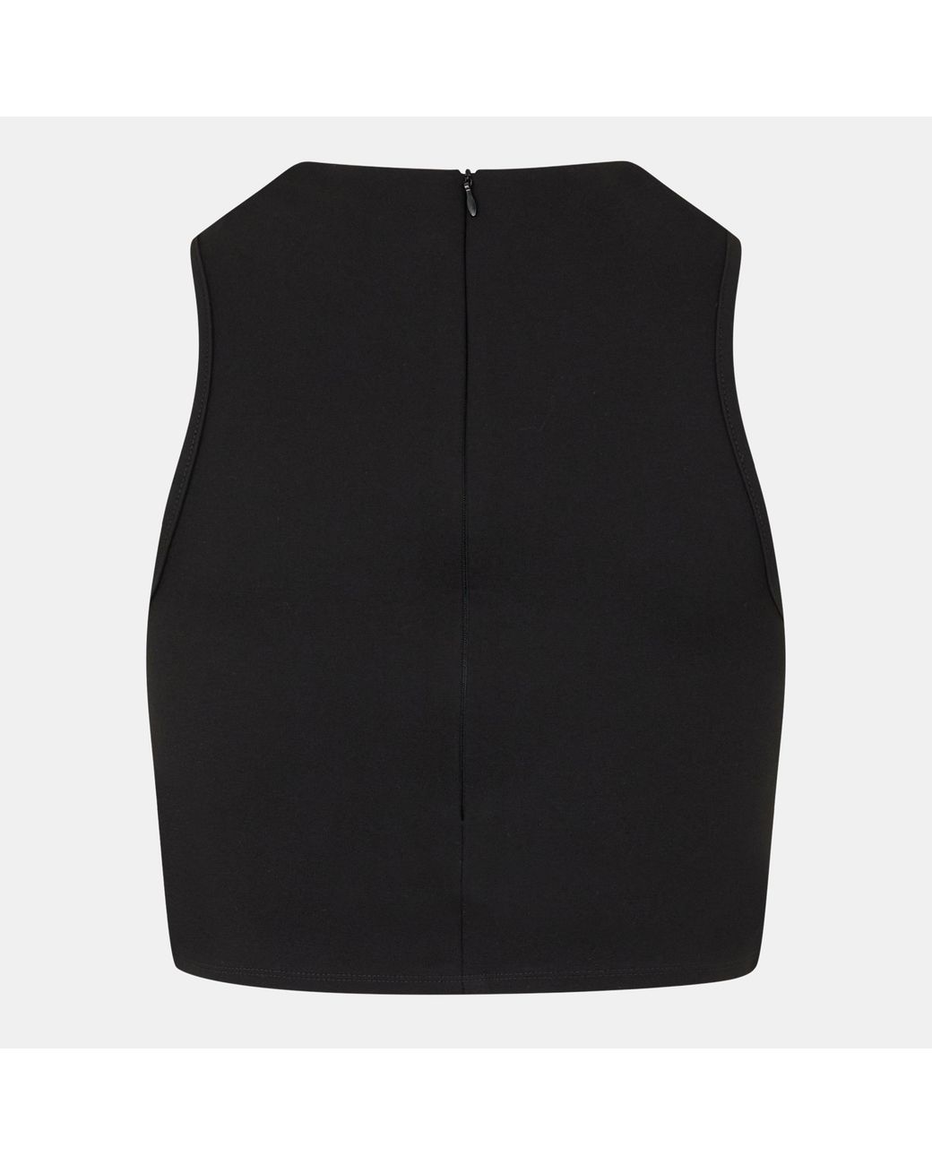 Jack Wills Black Ponte Cut-Out Racerback Vest