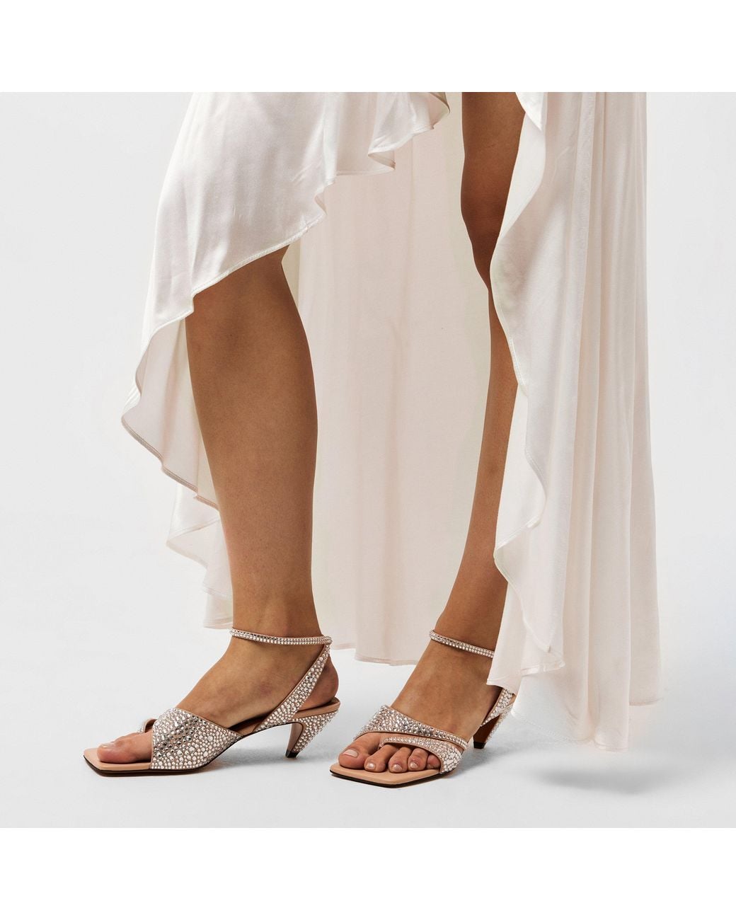 Stella McCartney Metallic Heeled Sandals