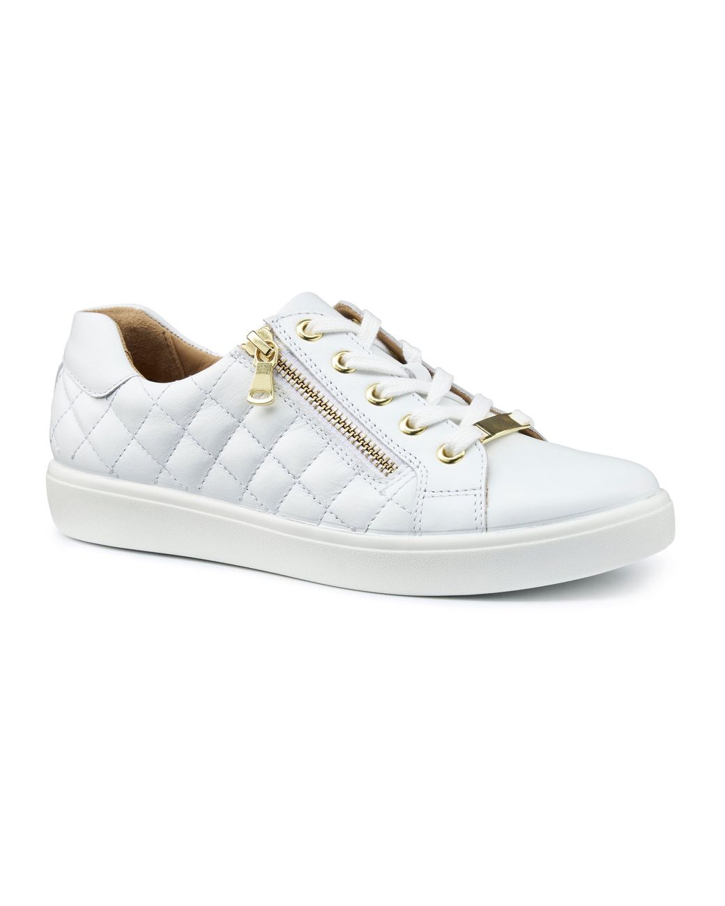 Hotter White Wonder Standard Fit Trainers