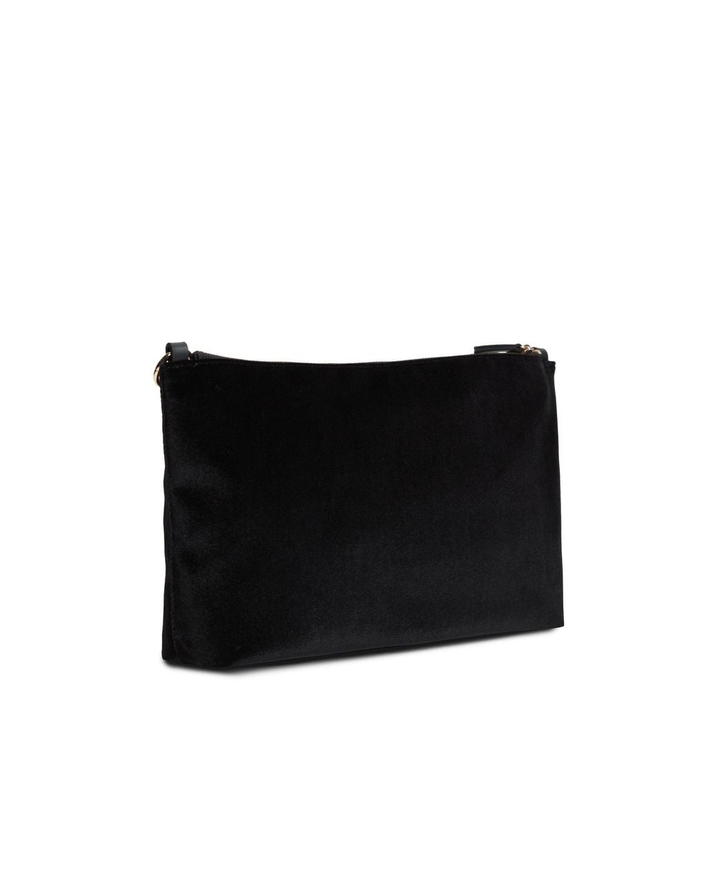 Tommy Hilfiger Black Velvet Wallet On Chain
