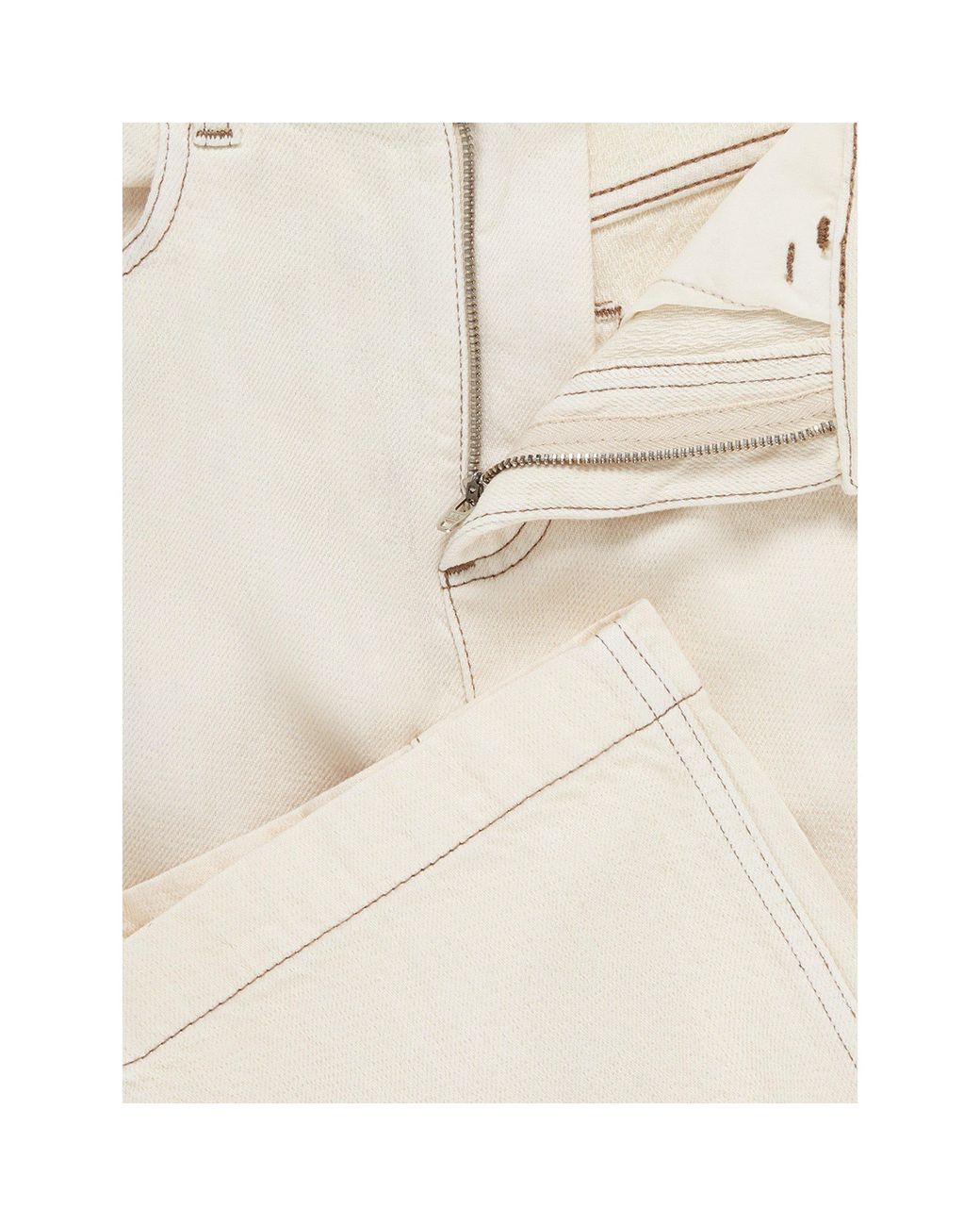 Phase Eight Natural Fraya Wide Leg Jeans