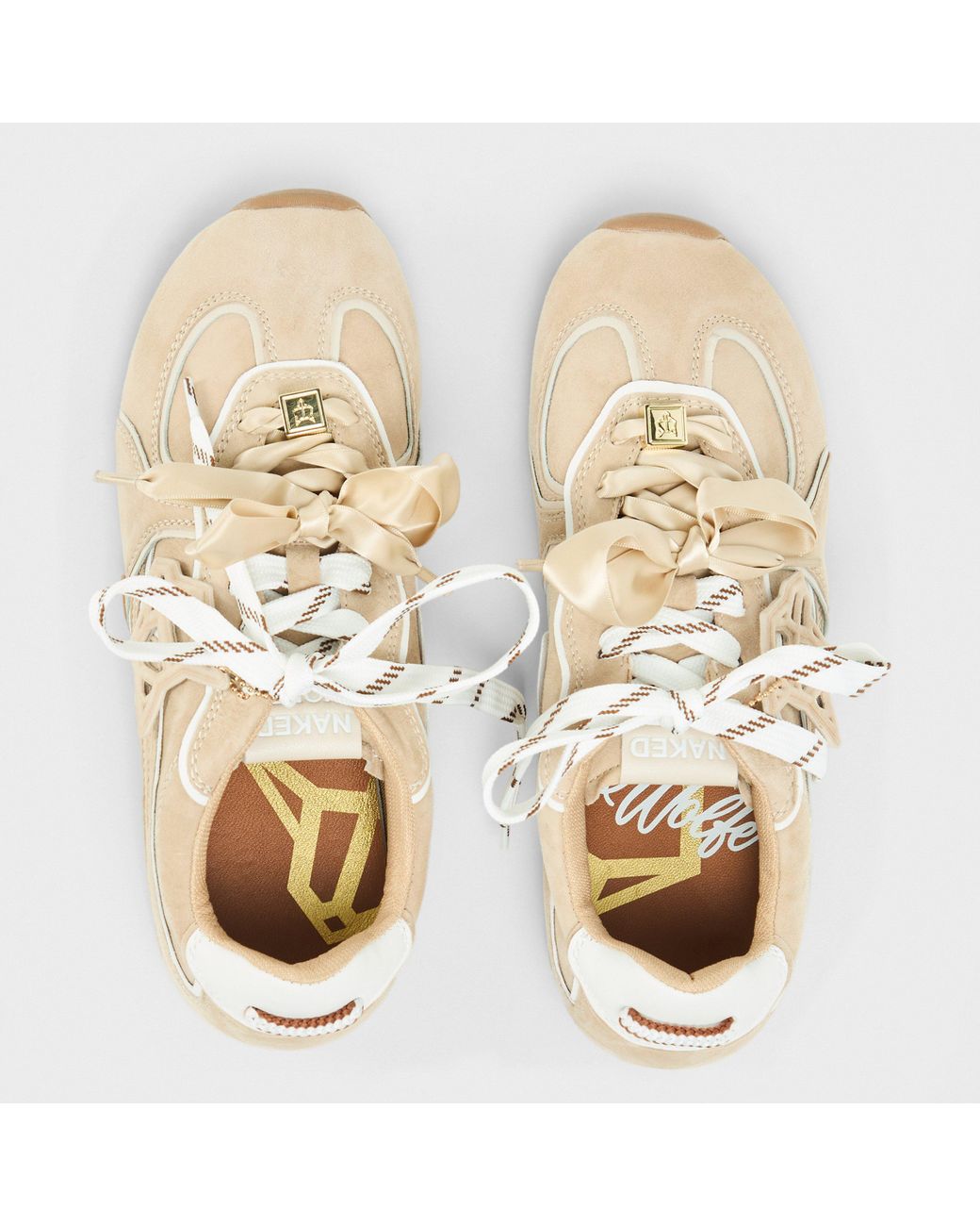 Naked Wolfe Natural Adored Low-Top Trainers