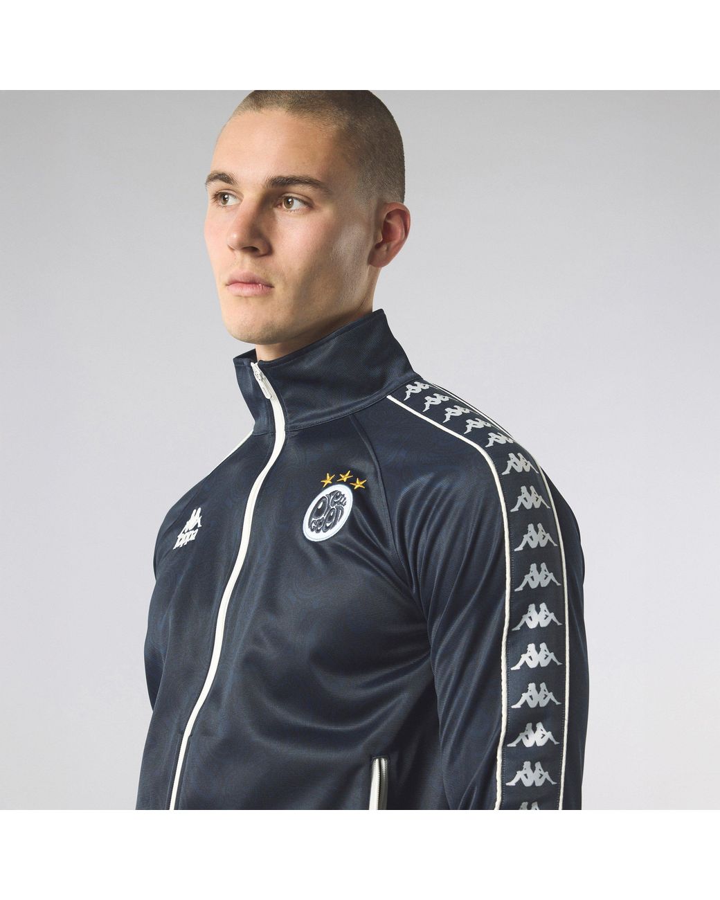Kappa Blue Ka Banda Zip Through Tracksuit Top for men