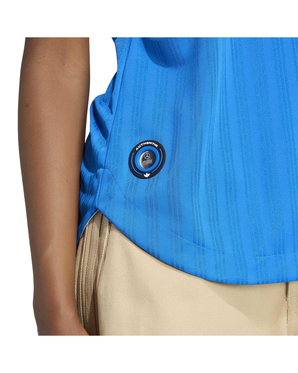 Adidas Originals Blue Mercedes Short-Sleeve Slim-Fit T-Shirt