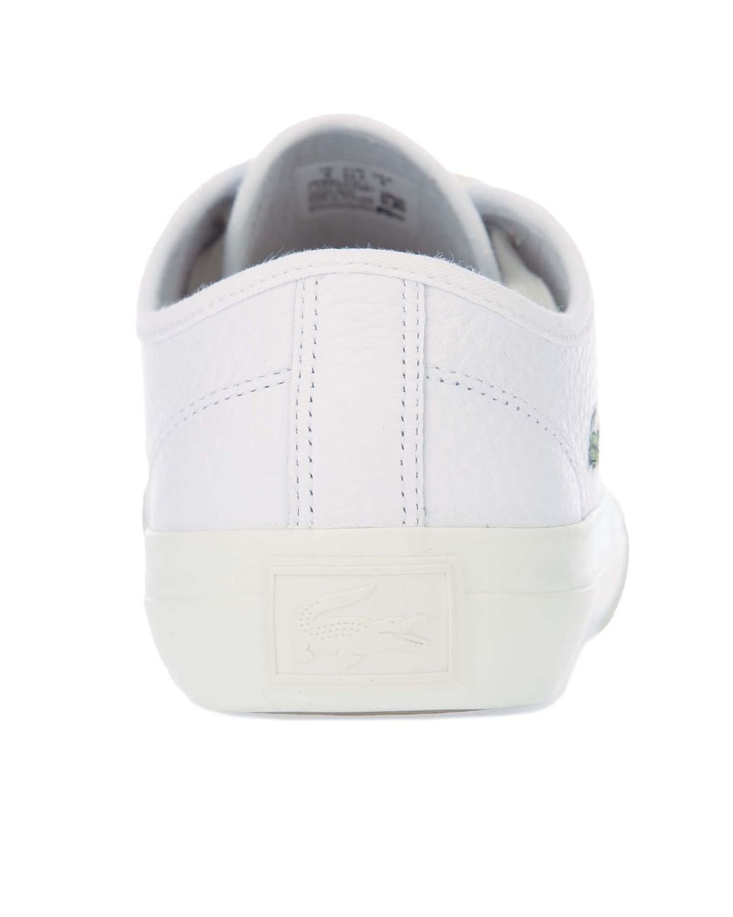 Lacoste White Topskill Leather Low-Top Trainers
