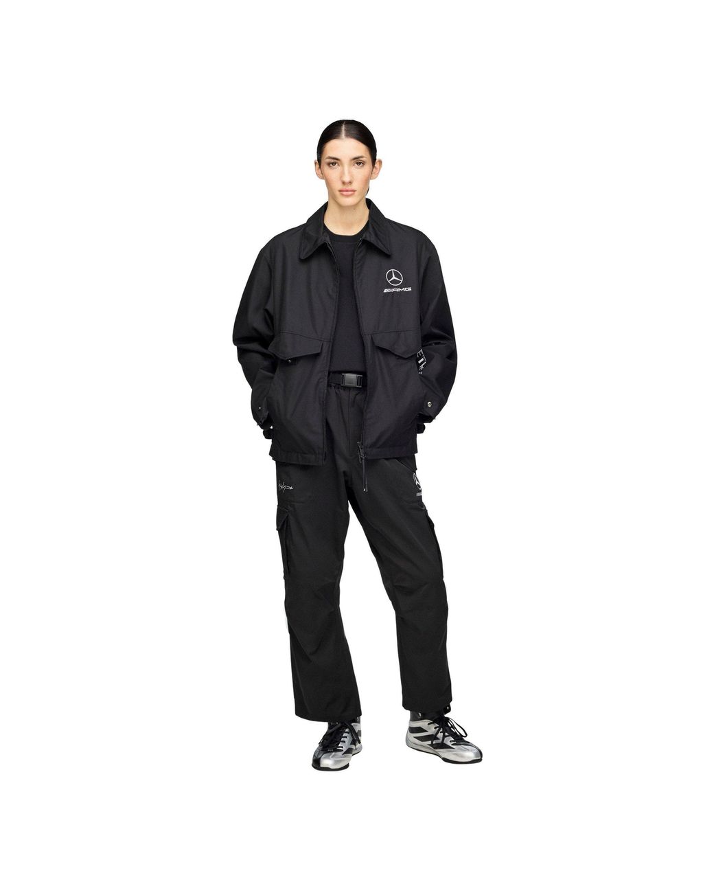 Y-3 Black Mercedes Wolf Jacket for men