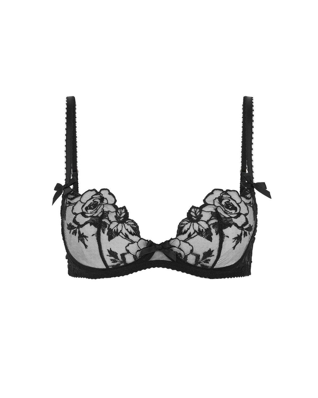 Agent Provocateur Black Callypso Plunge Underwired Bra