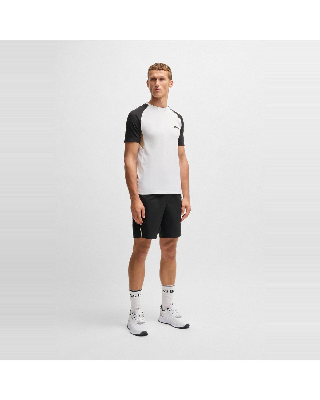 Boss Black Performance Pique Short Sleeve Tennis T-Shirt for men