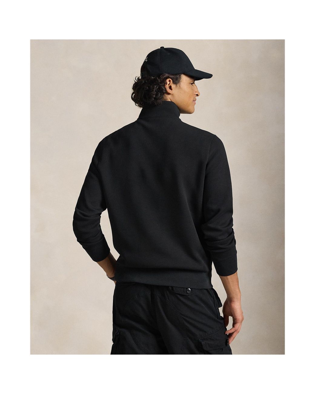 Polo Ralph Lauren Black Tech 1/4 Zip Fleece for men