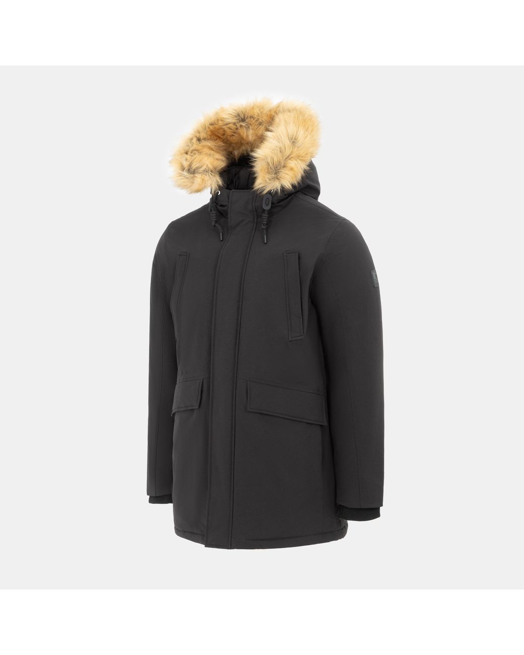 SoulCal & Co California Black Soul Padded Parka for men