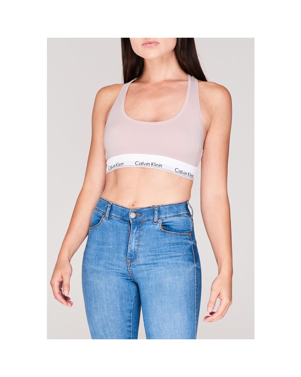 Calvin Klein Pink Modern Cotton Bralette Underwear
