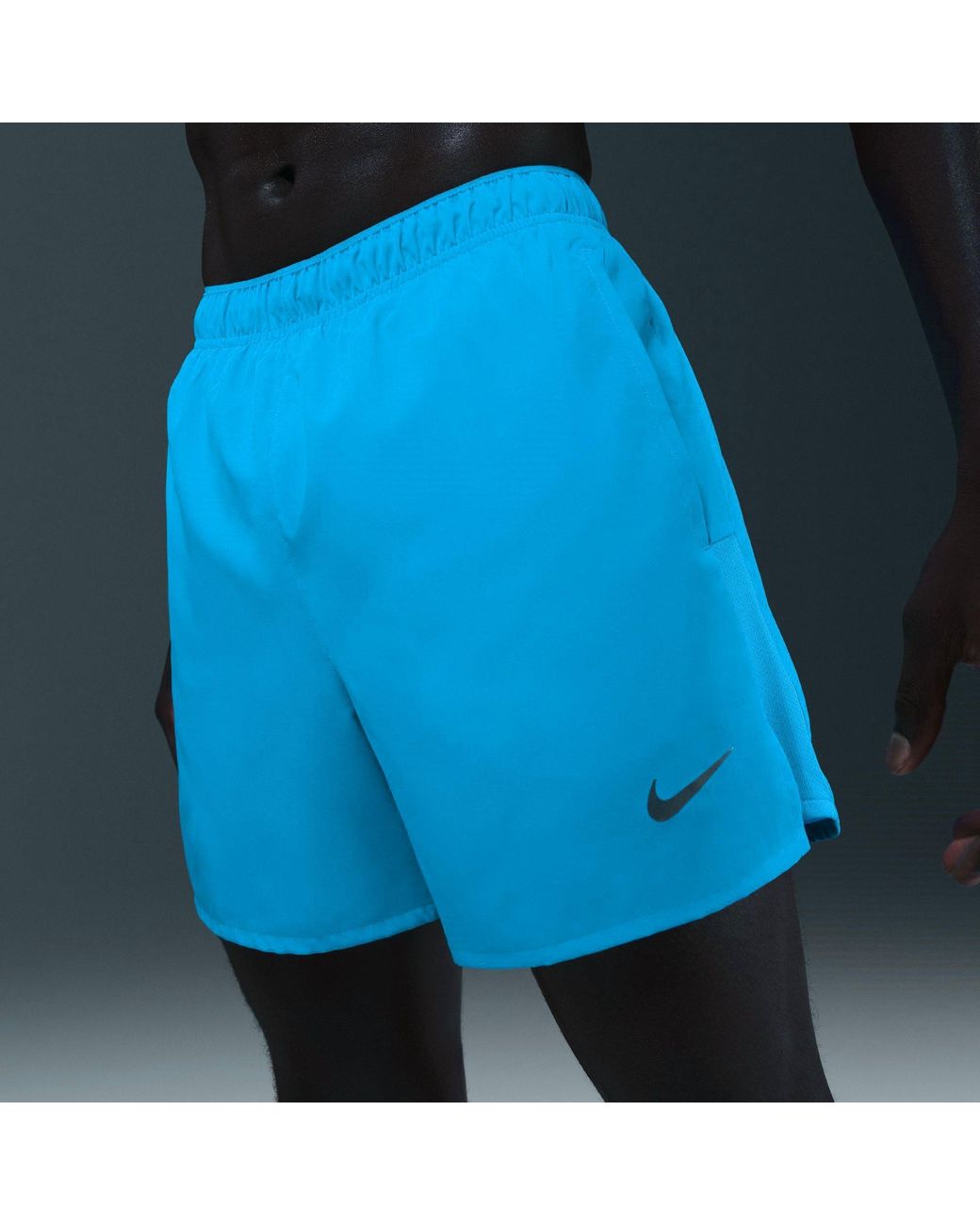 Nike Blue Dri-Fit Challenger 5 Brief-Lined Versatile Shorts for men