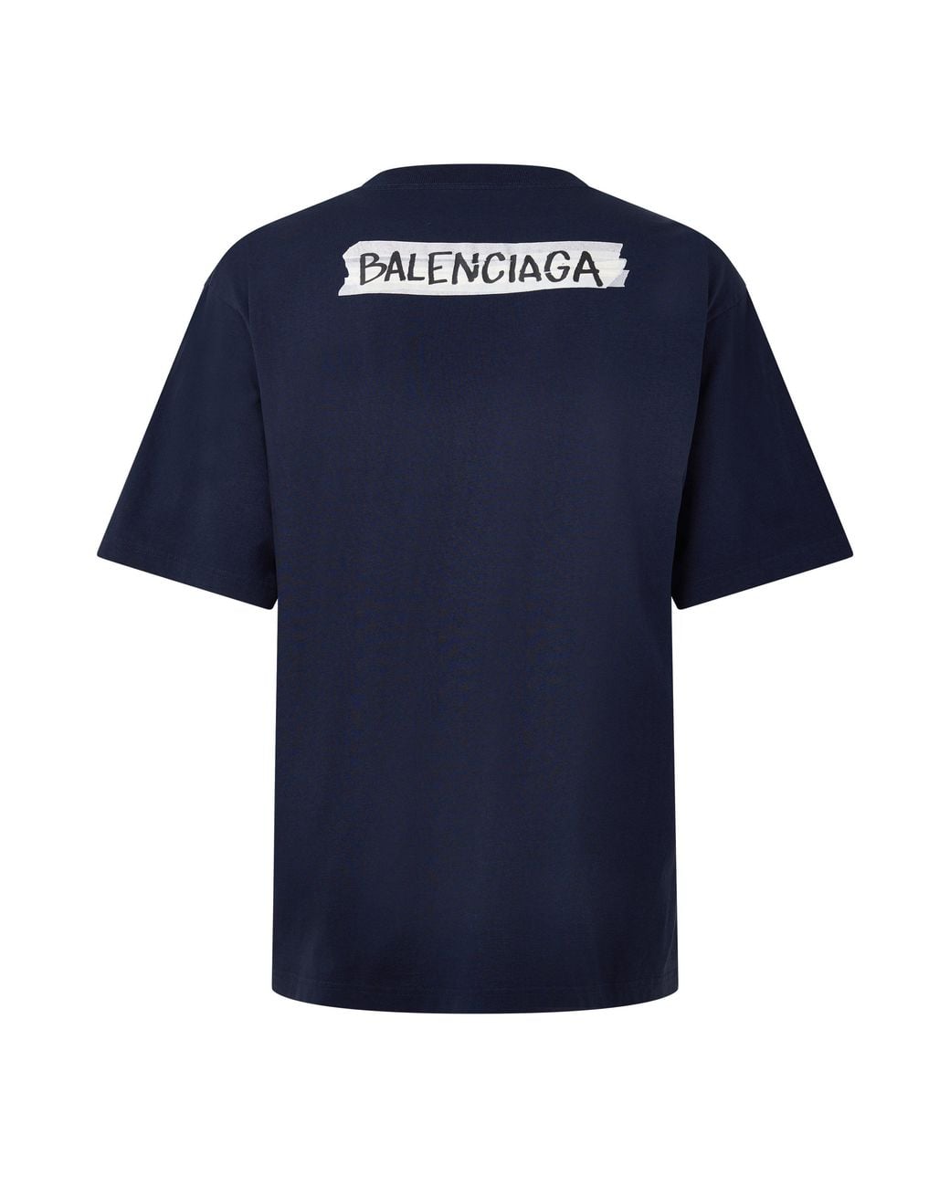 Balenciaga Blue Bal Tape Tee Sn64 for men
