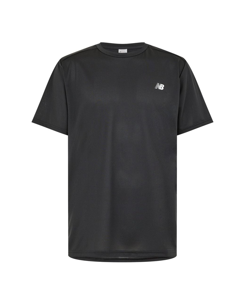 New Balance Black Short-Sleeve Performance Running Top for men