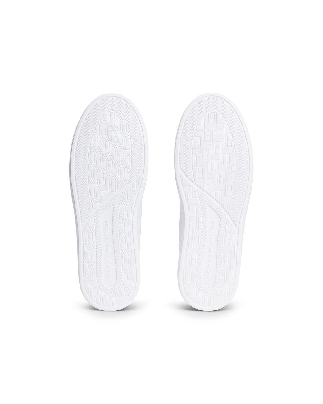 Tommy Hilfiger White Leather Low-Top Trainers for men