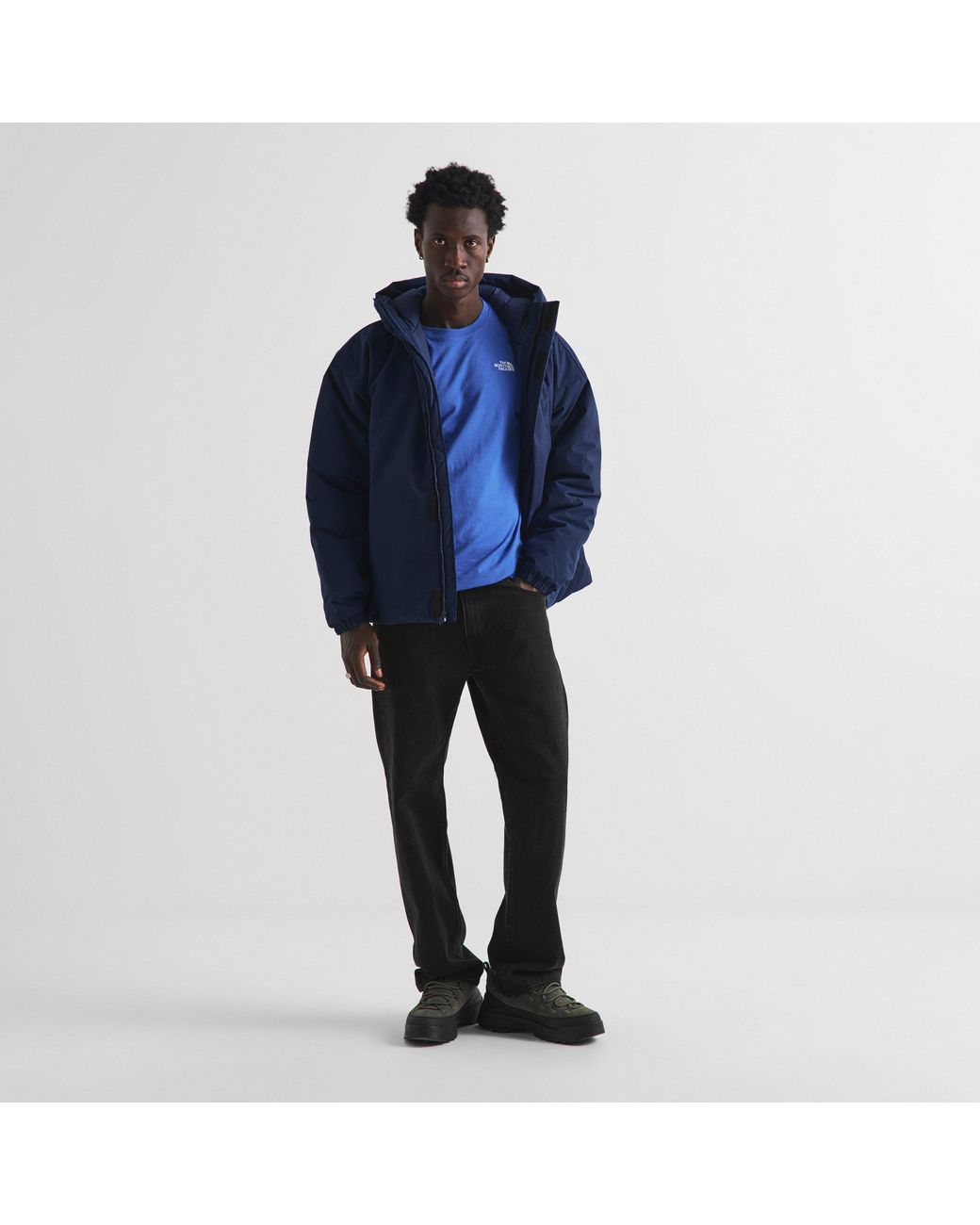 The North Face Blue Regular Fit Simple Dome T-Shirt for men