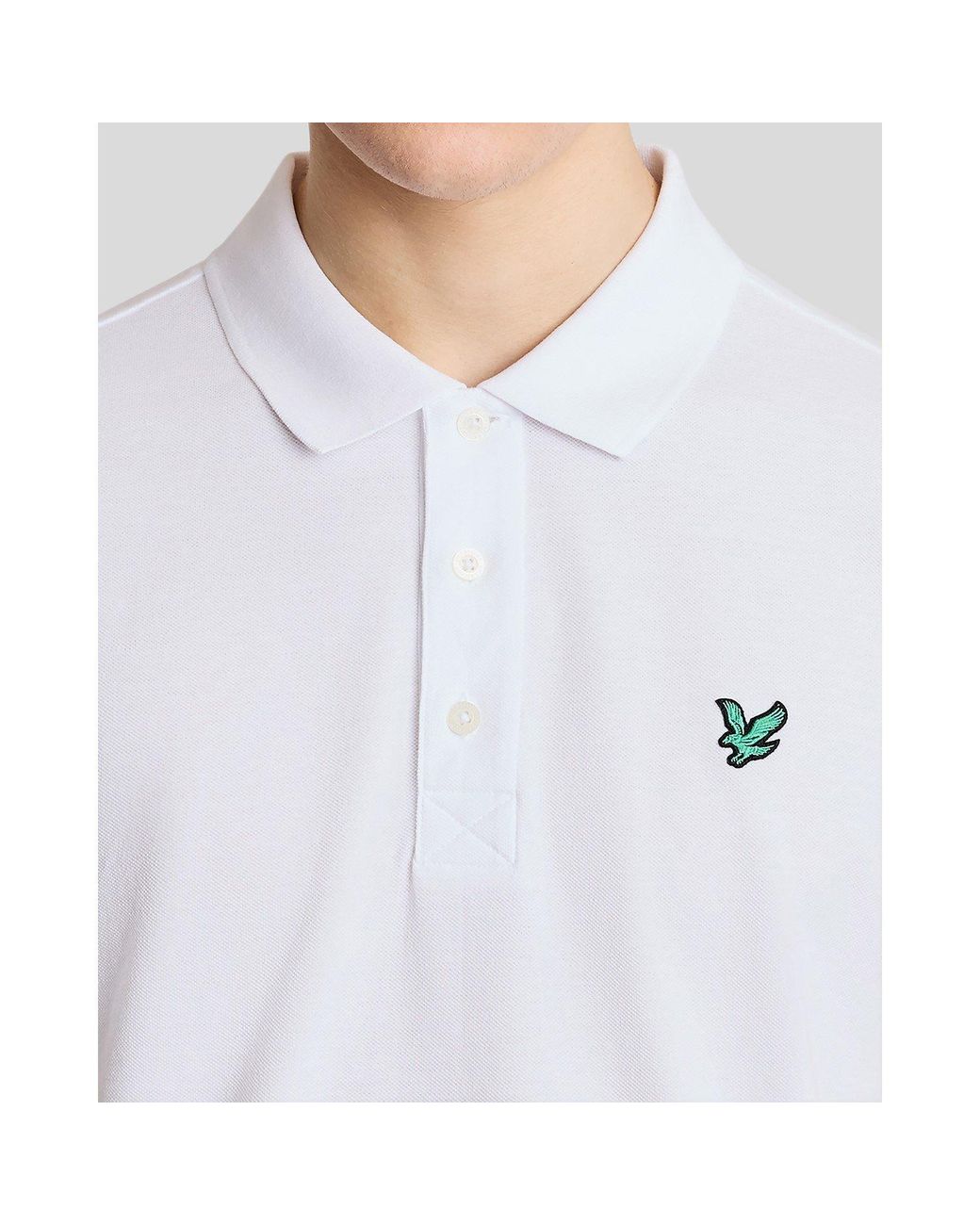 Lyle & Scott White Lyle & Scott Golf Eagle Polo Shirt for men