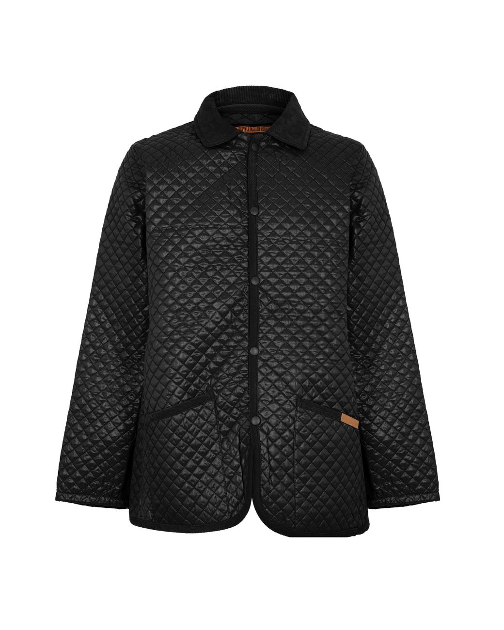 Criminal Damage Black Player Quilted Jacket for men