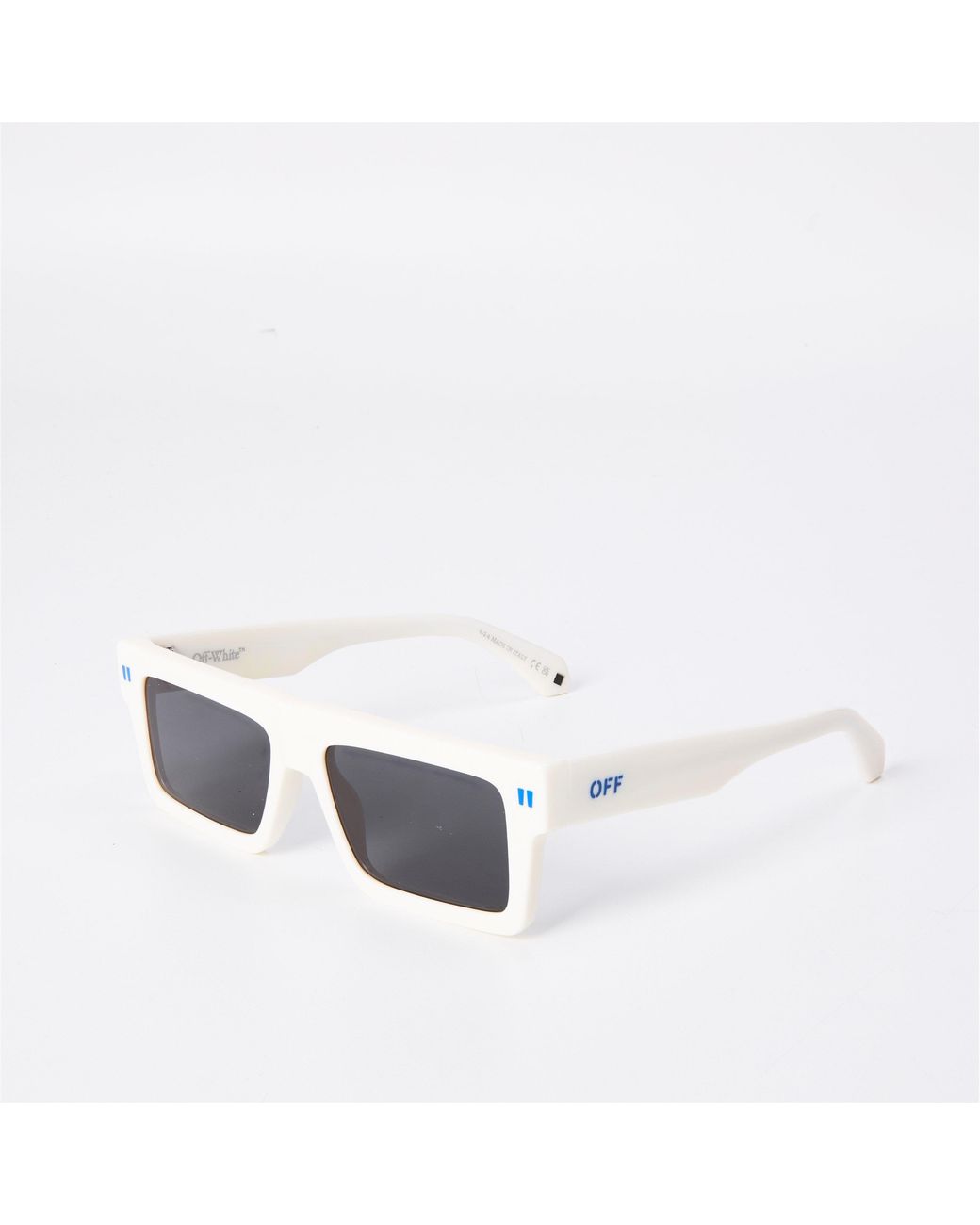Off-White c/o Virgil Abloh White Chandler 53 Rectangle Sunglasses