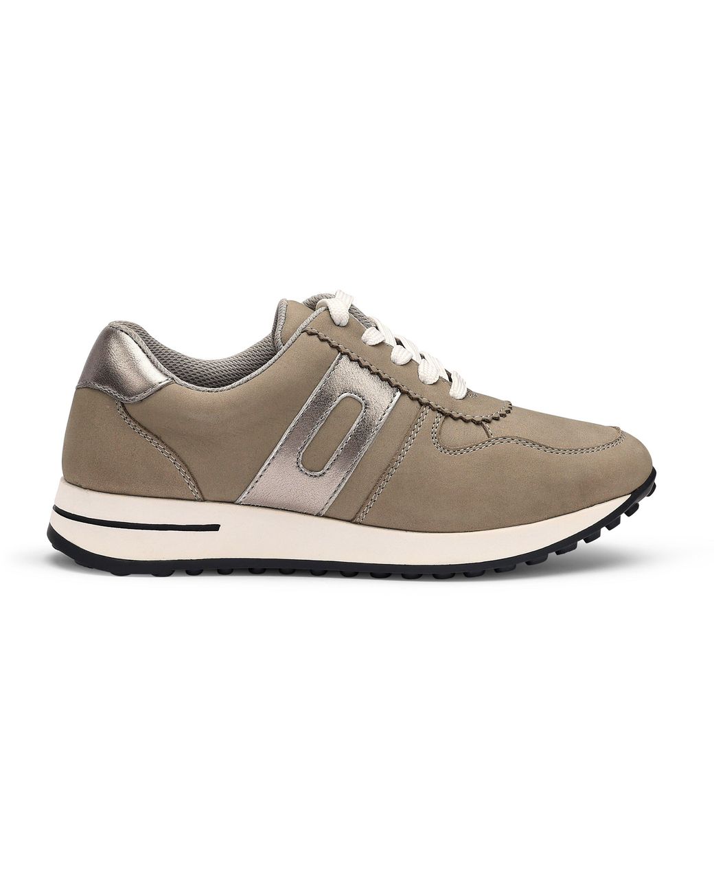 Hotter Gray Revival Trainers Standard Fit