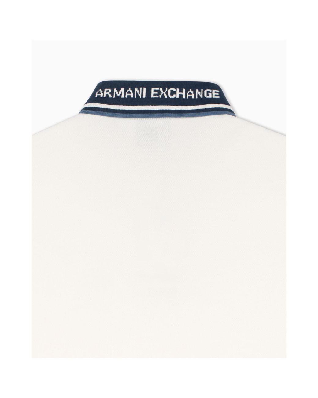 ARMANI EXCHANGE White Short Sleeve Polo Shirt for men