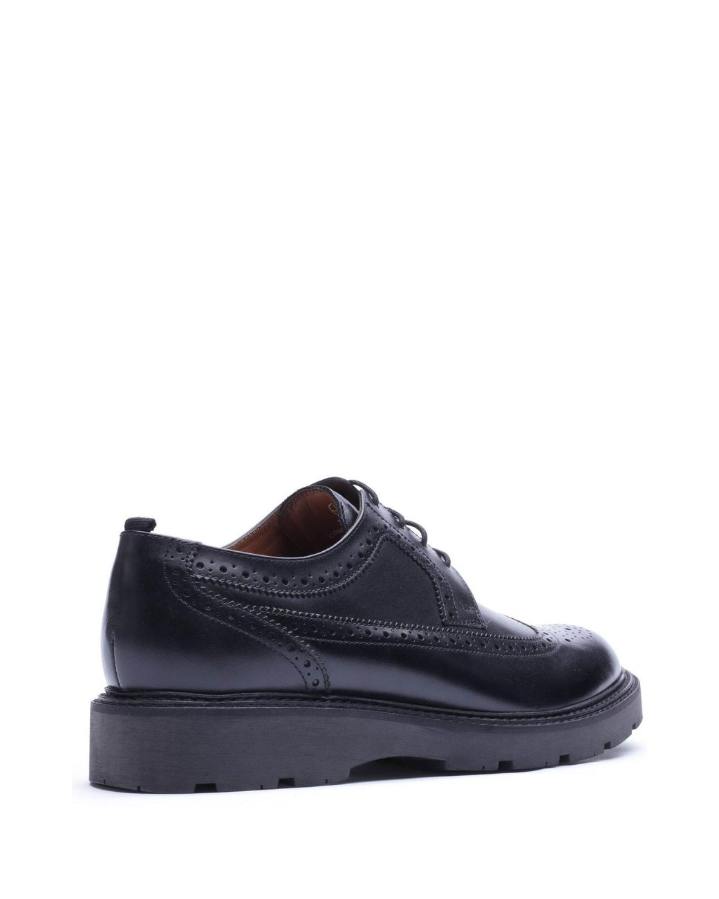 Base London Blue Phase Leather Brogue Shoes for men