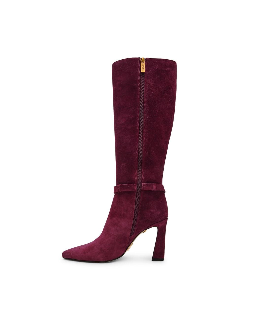 Steve Madden Red Sirrens Suede Knee-High Boots