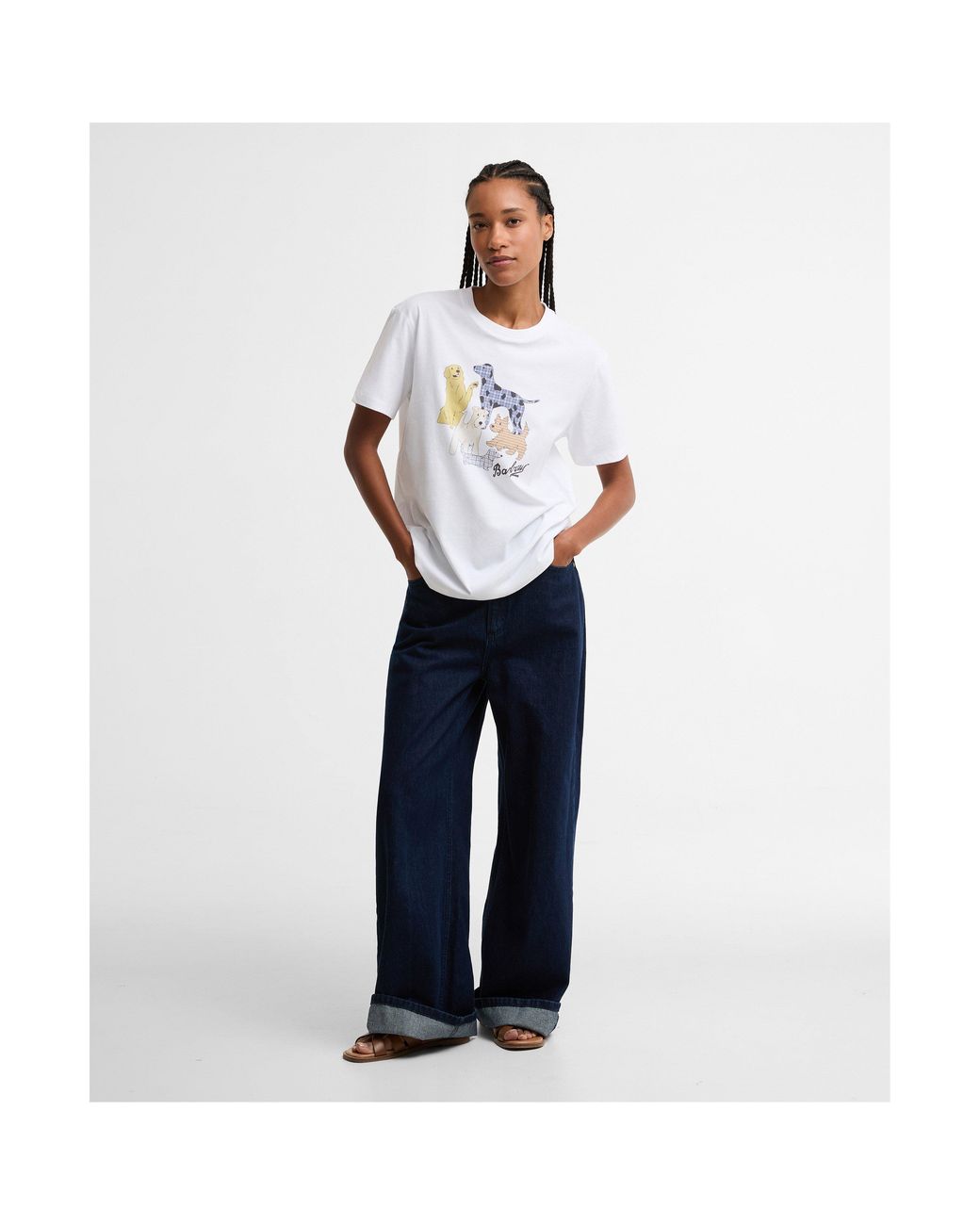 Barbour White T-Shirt
