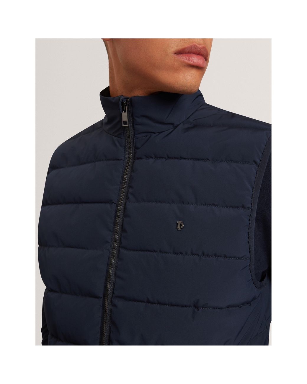 Ted Baker Blue Lightweight Quilted Gilet for men