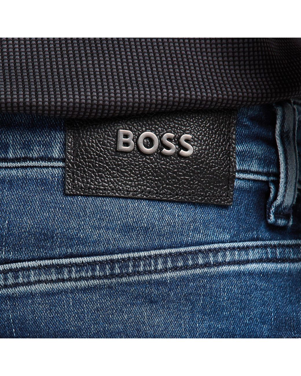 Boss Blue Ogden Straight Leg Jeans for men