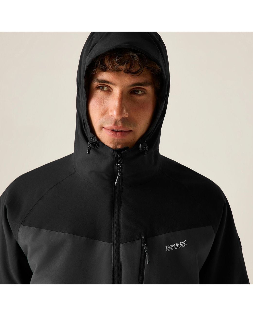 Regatta Black Wentwood Waterproof 3-In-1 Jacket for men