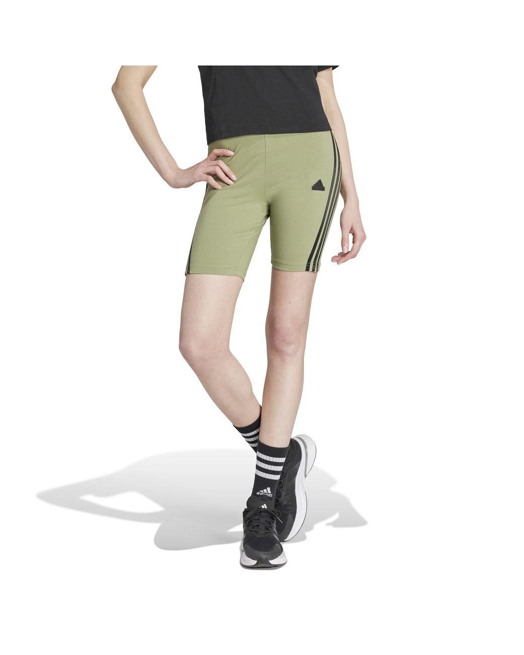 Adidas Green Future Icons 3-Stripes Cycling Shorts
