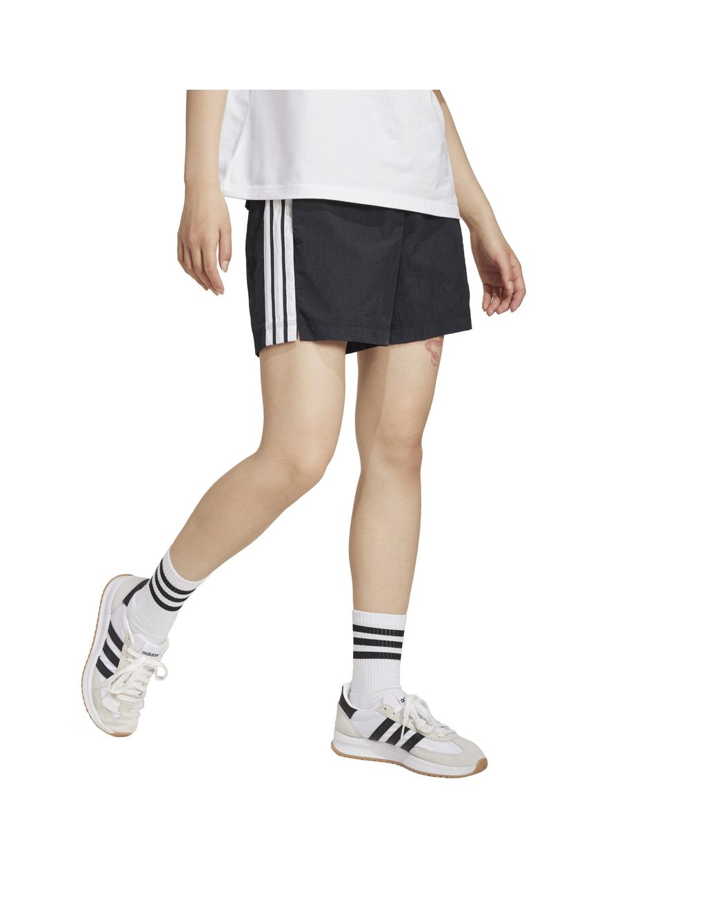 Adidas Gray Woven Tracksuit Shorts