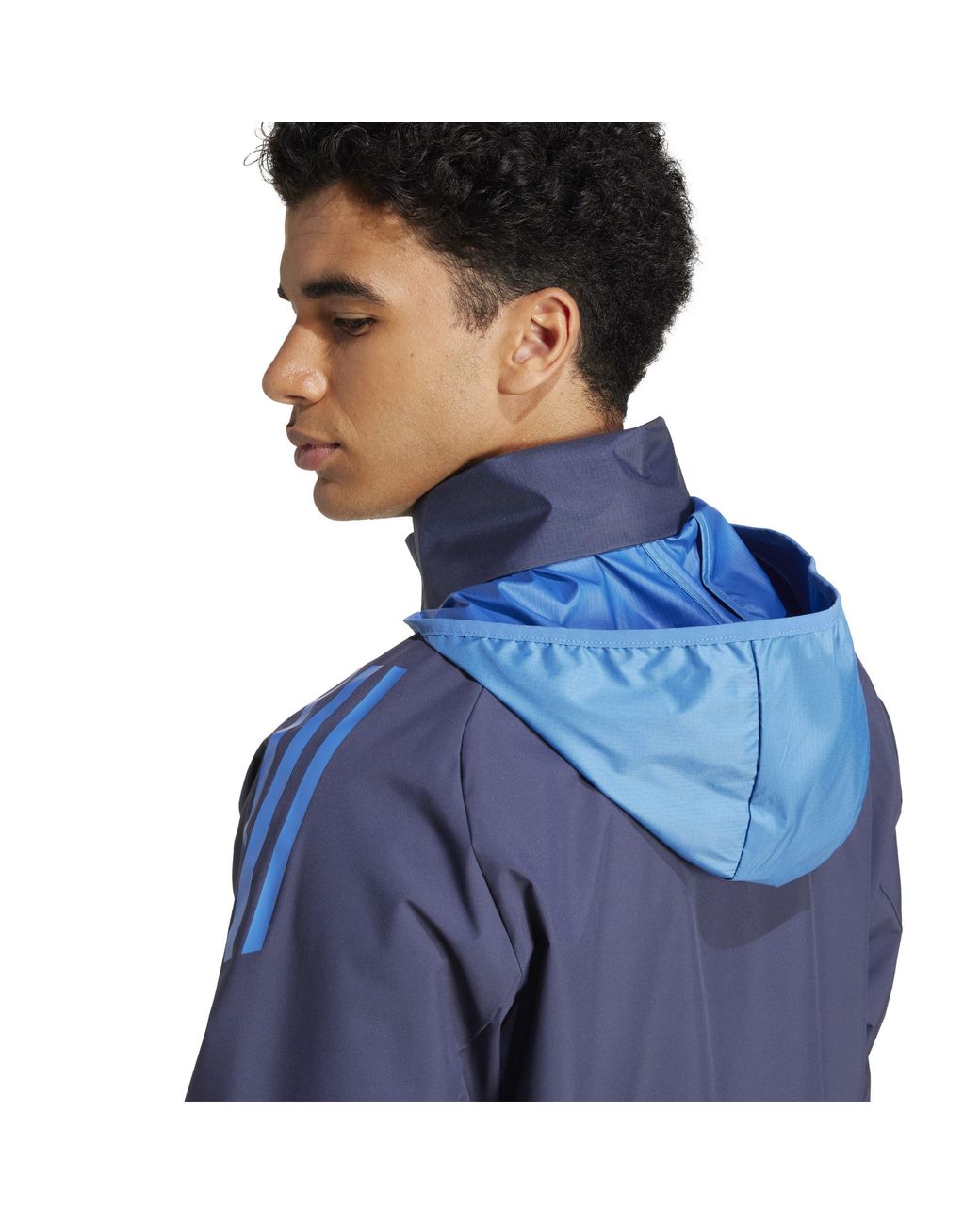 Adidas Blue Ffr Aw Rain J M Anorak for men