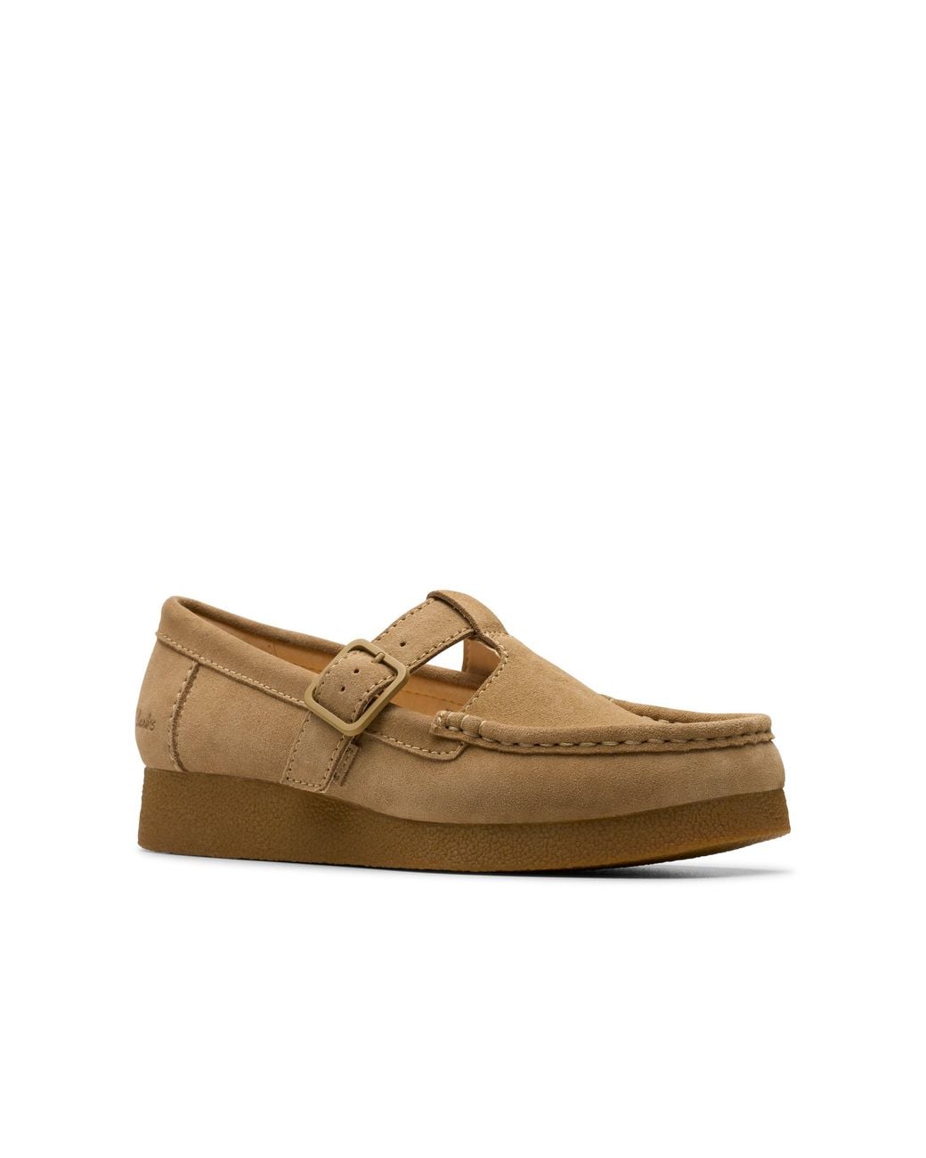 Clarks Brown Wallabee Evo Bar Suede Moc-Toe Shoes