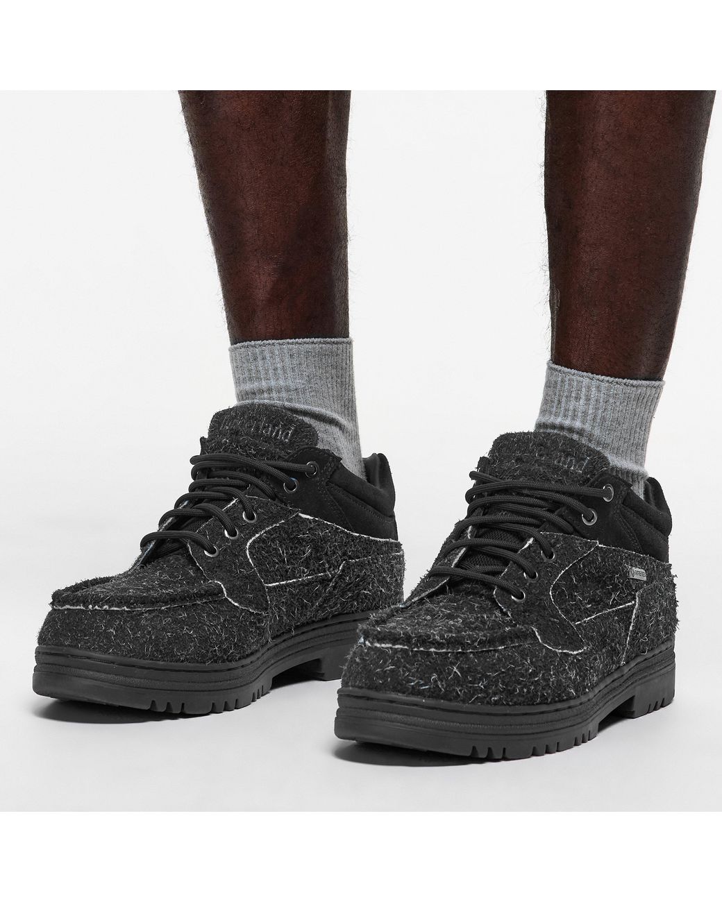 Timberland Black Larchmont Mid Lace Up Waterproof Ch for men