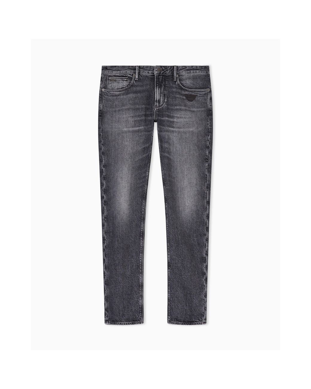 Emporio Armani Gray J06 Slim-Fit Trousers for men