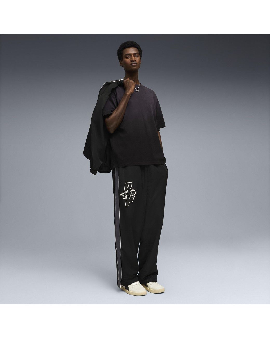 PUMA X REPRESENT Black Short Sleeve Oversized T-Shirt for men
