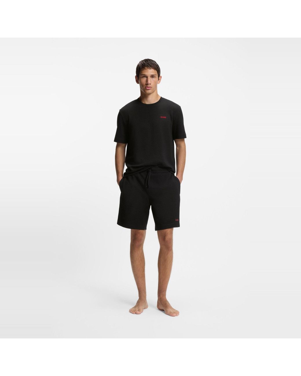 HUGO Black Austin T-Shirt 10267482 01 for men