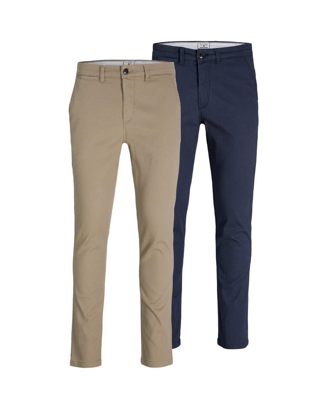 Jack & Jones Blue 2 Pack Marco Chino Trouser for men