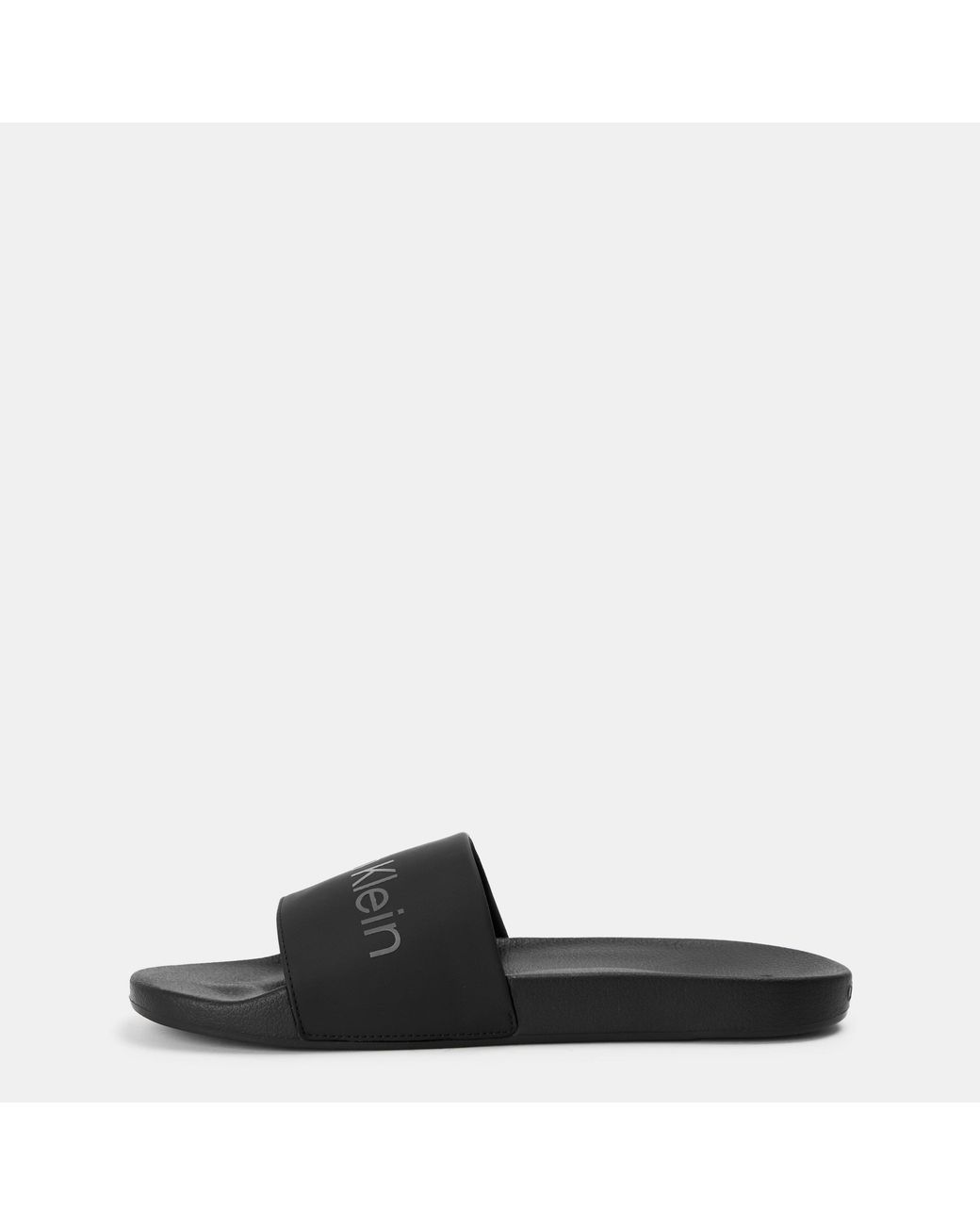 Calvin Klein Black Pool Logo Sliders for men