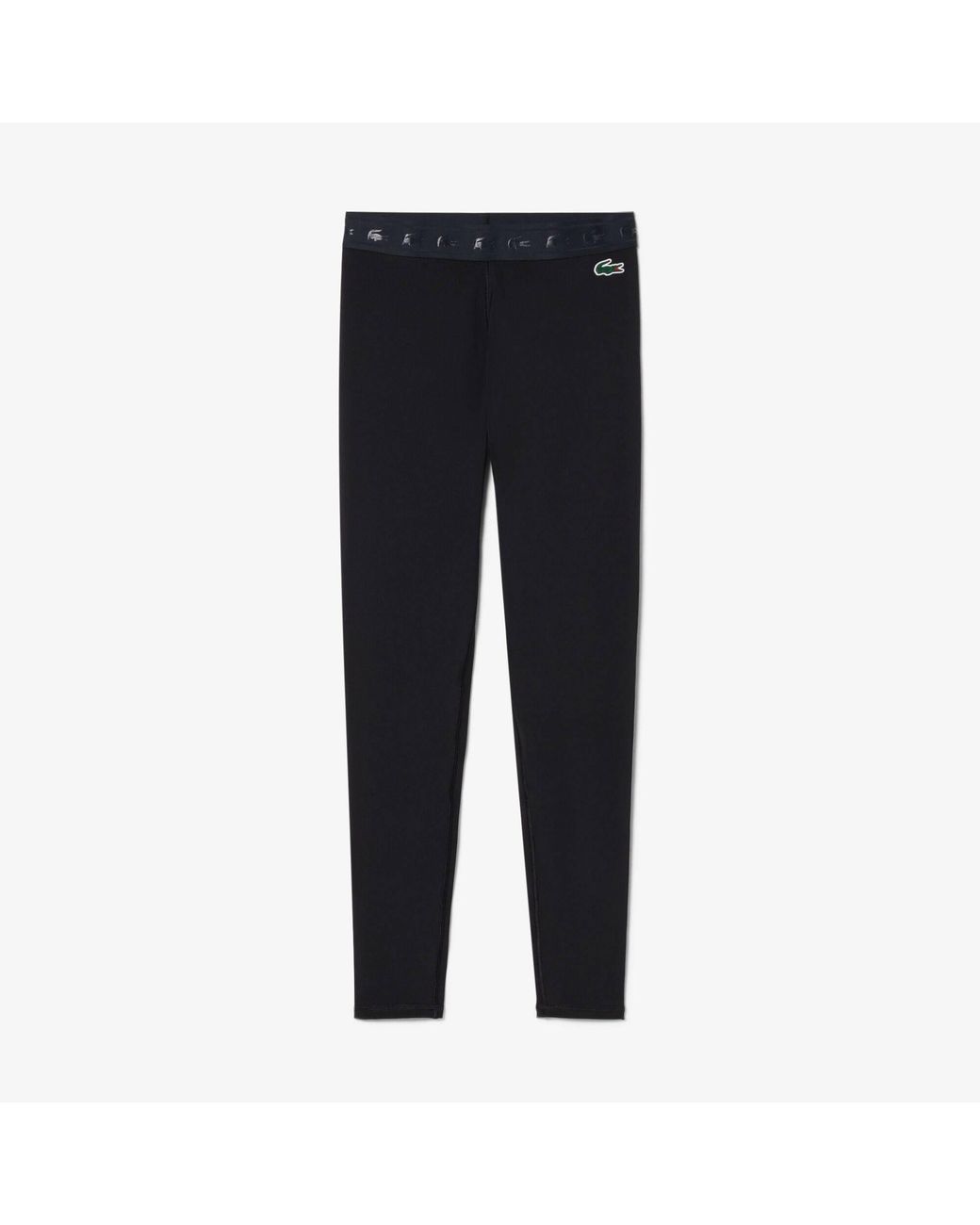 Lacoste Black Slim-Fit Gym Leggings