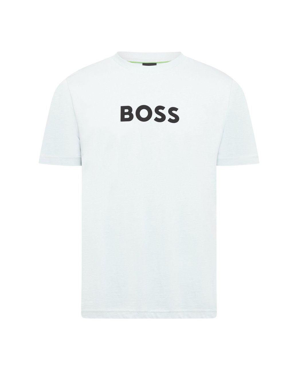 Boss White Ts Logo Cotton Crew-Neck Short-Sleeve T-Shirt for men