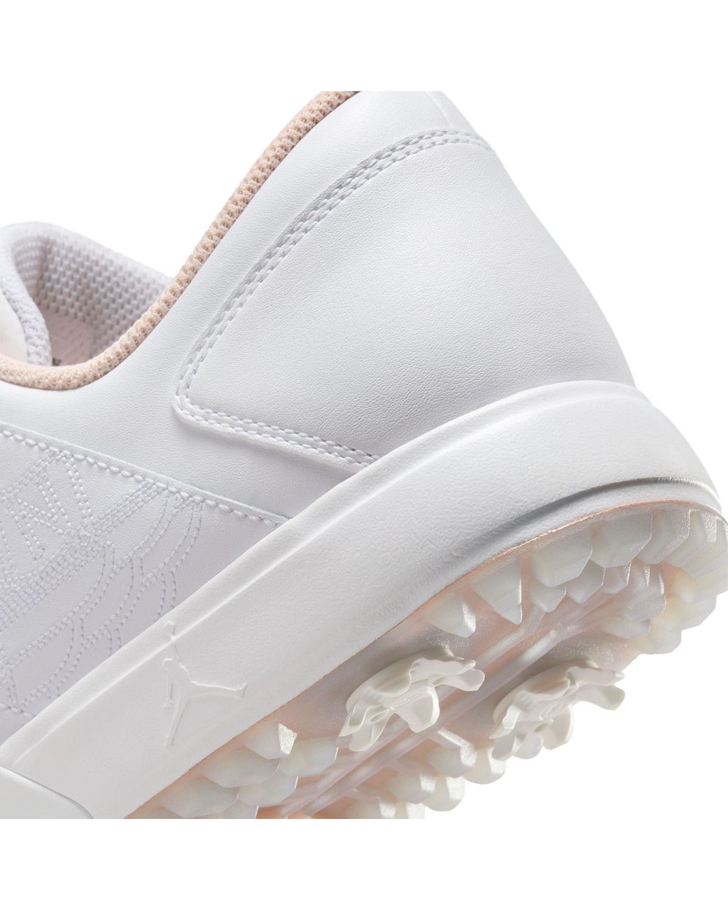 Nike White Nike Jordan Retro 1 G Golf Shoes for men