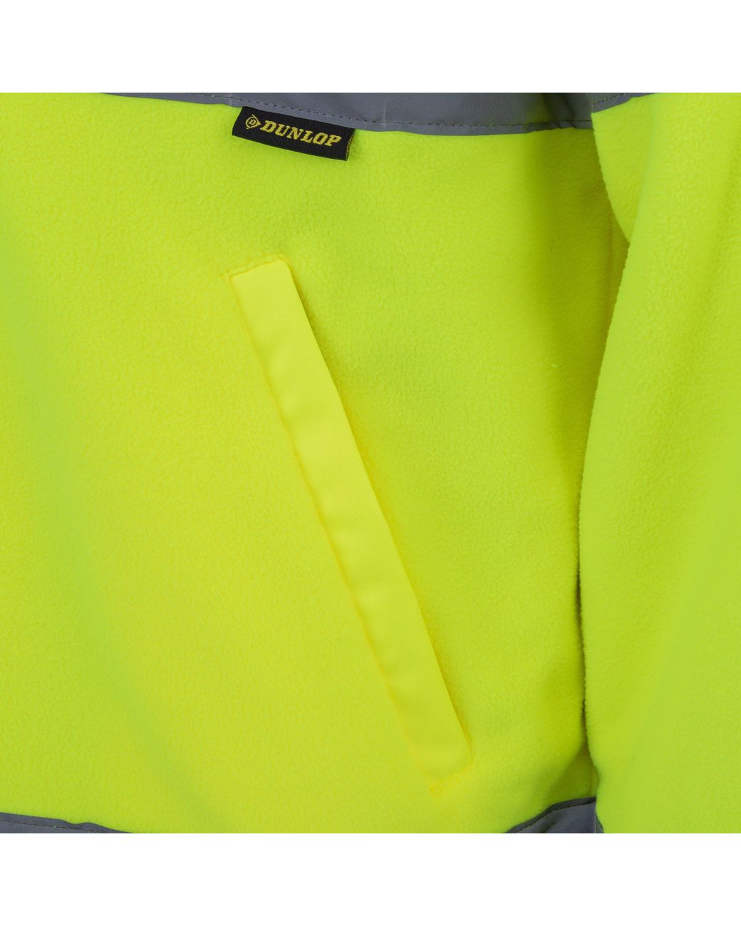 Dunlop Yellow Hi Vis Fleece Jacket for men