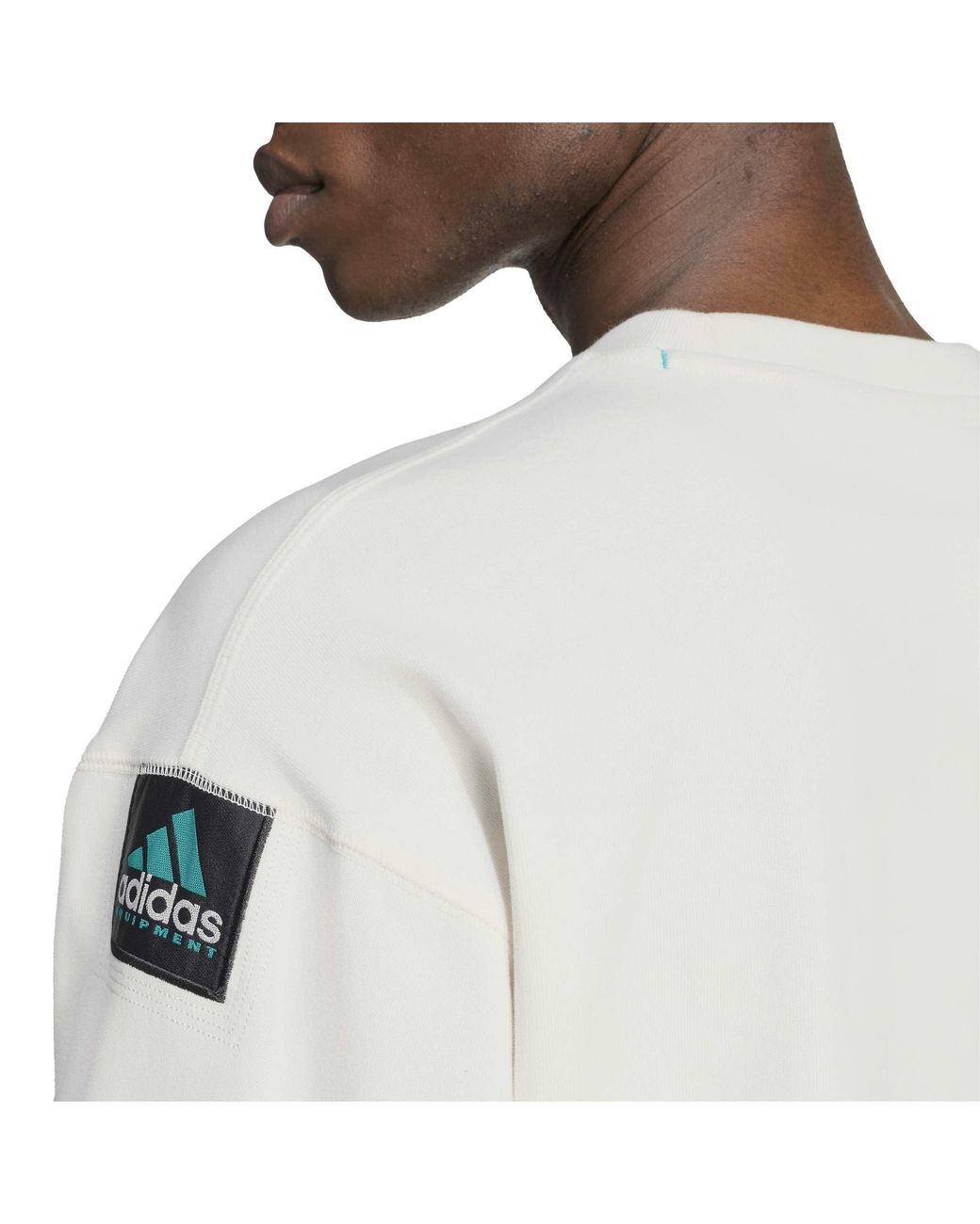 Adidas Originals White Equipment Essentials T-Shirt Asia Sizing Kr3967 for men