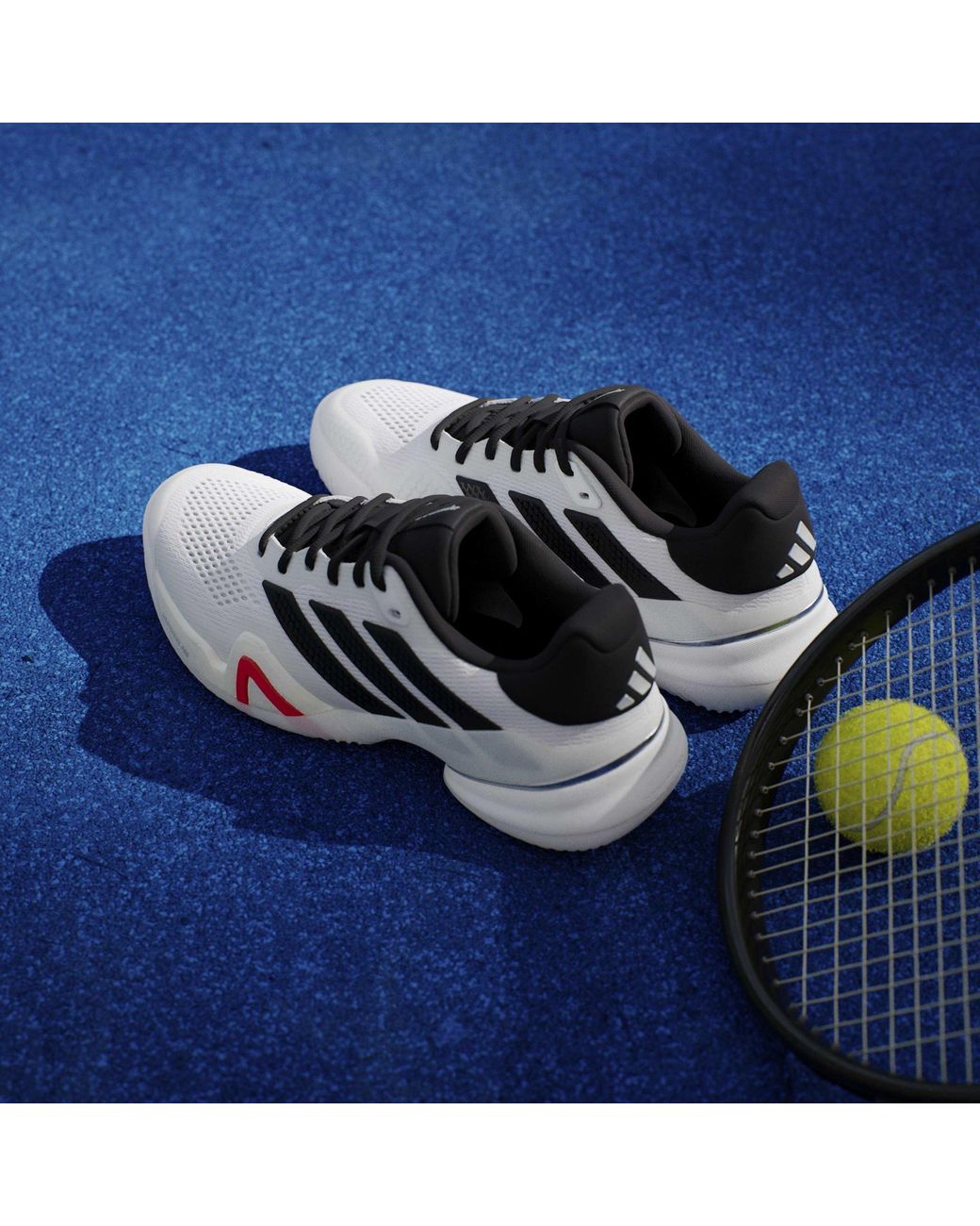 Adidas Gray Barricade Tennis Shoes for men